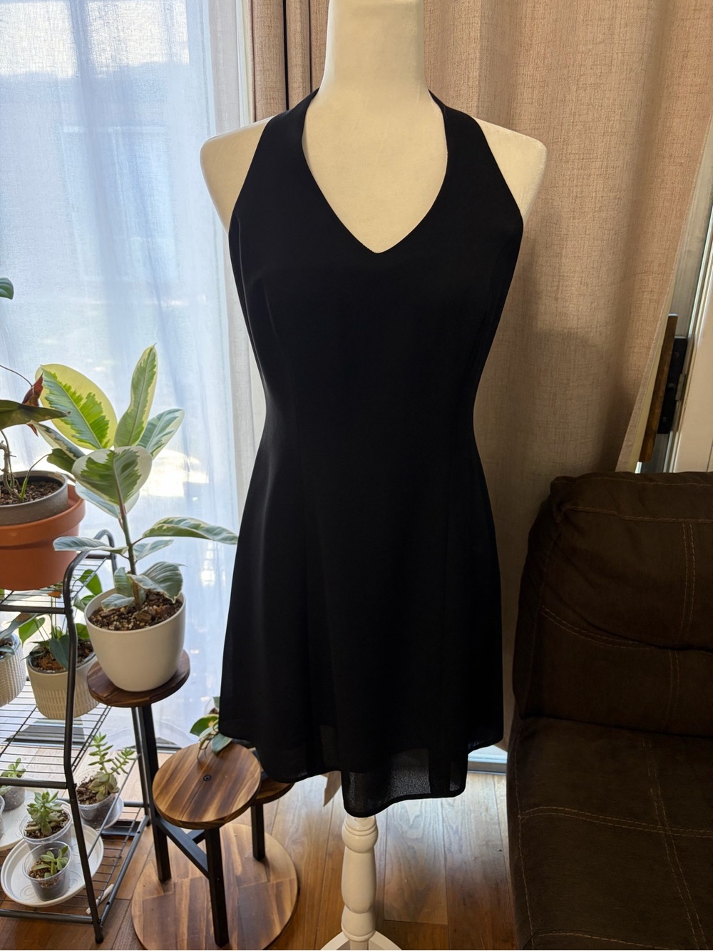 Laundry By Shelli Segal Black Halter Mini Dress